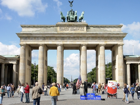The Brandenburg Gate is Berlin's most important landmark