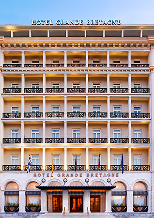 Front view of the euroPLX Conference Hotel Grande Bretagne