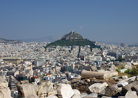View of Athens from the Akropolis