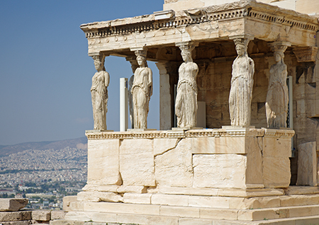 Part of the Erechtheion of the Akropolis