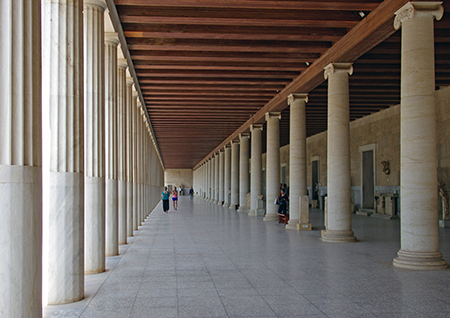 Beautiful Replica of the Agora, an ancient shopping mall